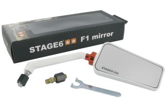 Lusterko Stage6 F1 Style M10, prawe, białe