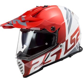 Kask motocyklowy LS2 MX436 Pioneer Evo Evolve Red White