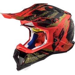 KASK LS2 MX470 SUBVERTER CLAW MATT BLACK RED 