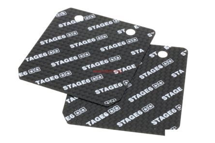 Płytki membrany do zaworów Stage6, 45°, 0.35mm, carbon, Minarelli / Peugeot stojący