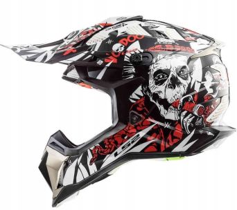Kask LS2 MX470 Subverter Voodoo B/White Red 