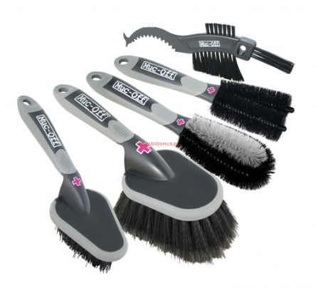 MUC-OFF - Zestaw 5 szczotek do czyszczenia motocykla