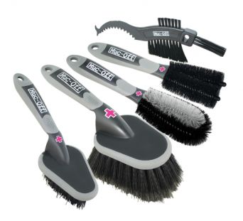 MUC-OFF - Zestaw 5 szczotek do czyszczenia motocykla