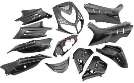 Owiewki STR8, 13 elementów, carbon, Peugeot Speedfight II 