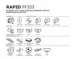 KASK LS2 FF353 RAPID DEADBOLT MATT BLACK WHITE  - 3