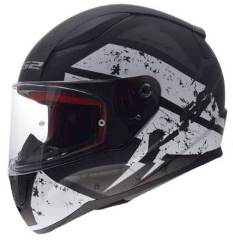 KASK LS2 FF353 RAPID DEADBOLT MATT BLACK WHITE 