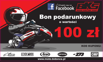 Bon podarunkowy o wartości100zł  