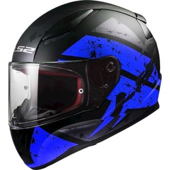 KASK LS2 FF353 RAPID DEADBOLT BLACK BLUE 