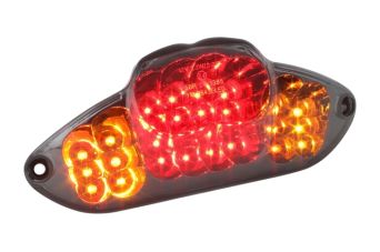Lampa STR8 LED Black Line z kierunkowskazami, Gilera DNA / Runner (od 08/2005) (E)