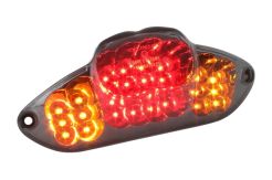 Lampa STR8 LED Black Line z kierunkowskazami, Gilera DNA / Runner (od 08/2005) (E)