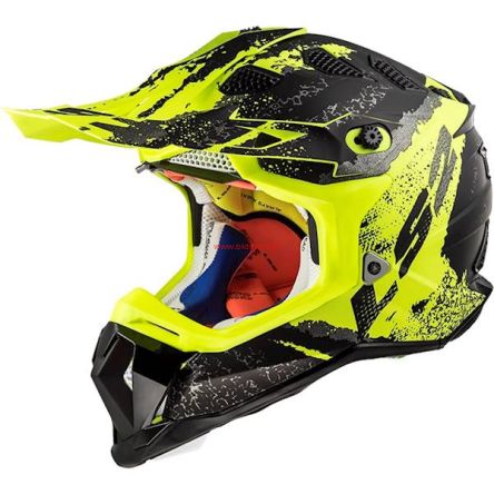 KASK LS2 MX470 SUBVERTER CLAW MAT BLACK HI VIS 