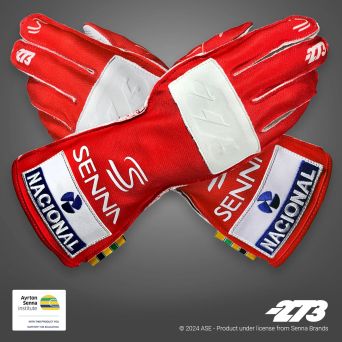 Rękawice Minus 273 kartingowe Ayrton SENNA Czerwone