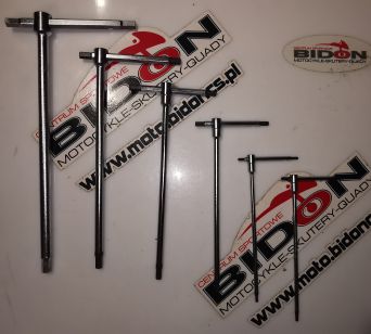 Komplet 6 kluczy trzpieniowych sześciokątnych typu T Beta 2,5-8mm