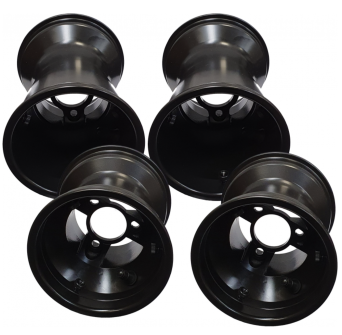 Zestaw felg aluminiowych Rain 130-180 "RACES" (złączka standardowa) TOP-KART BLACK EDITION