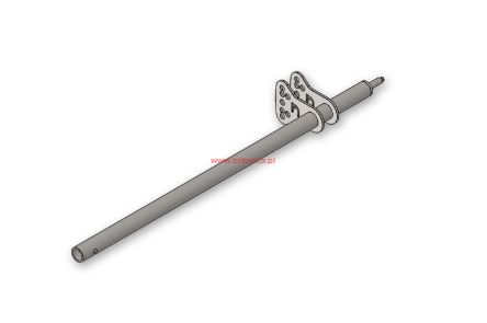 Kolumna kierownicy 420mm Parolin MINI RACING - CHROMOWANA