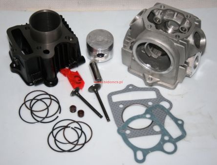 Cylinder 70cc + głowica z zaworami 4T Czoper