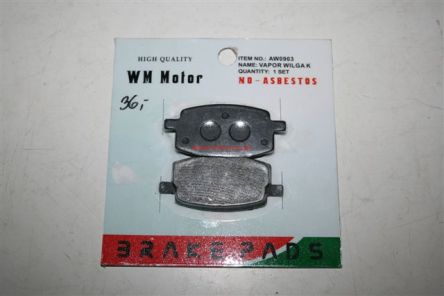 Klocki hamulcowe Vapor, Wilga