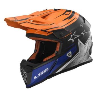 Kask LS2 FAST Core Matt Black Gloss Orange 