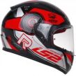 Kask motocyklowy Comfort LS2 FF353 Rapid Stratus Black Red Silver  - 2