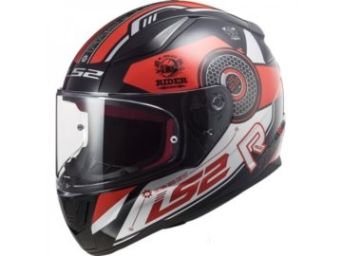 Kask motocyklowy Comfort LS2 FF353 Rapid Stratus Black Red Silver 