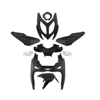 Owiewki / plastiki TNT, 9 elementów DO YAMAHA AEROX czarny mat 