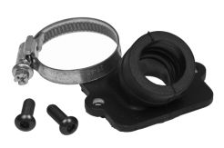 Króciec ssący Polini, krótki, Gilera / Piaggio, 21mm przelot / 24mm wyjście