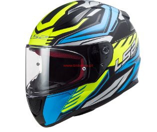 Kask motocyklowy Comfort LS2 FF353 Rapid Gale Matt Black Blue Yellow