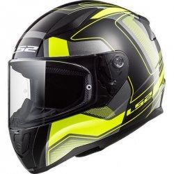 KASK LS2 FF353 RAPID CARRERA B/HI VIS YELLOW
