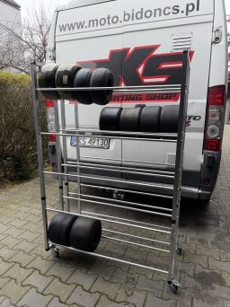 WÓZEK SERWISOWY KART NA 16 KOMPLETÓW Opon lub Kół