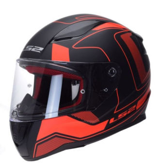KASK LS2 FF353 RAPID CARRERA MATT BLACK RED 