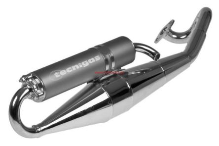 Wydech Tecnigas Next R, chrom,  Peugeot leżący 