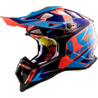 KASK LS2 MX470 SUBVERTER NIMBLE BL/BLUE ORANGE 