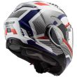 Kask Moto LS2 F900 Valiant II Revo White Red Blue  - 3