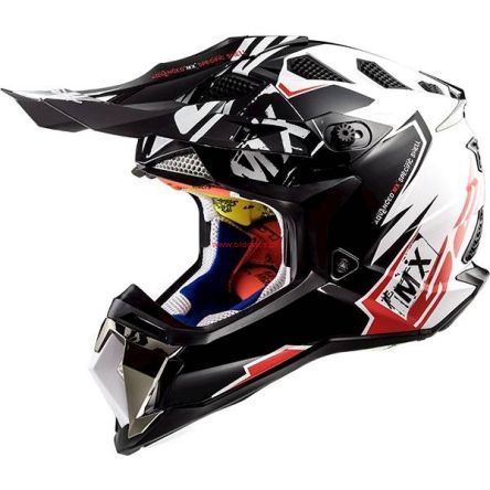 KASK LS2 MX470 SUBVERTER EMPEROR WHITE RED 