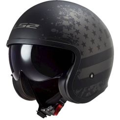 Kask motocyklowy LS2 OF599 Spitfire Matt Black Flag 