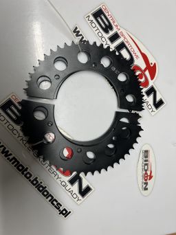 Zębatka aluminium 428 czarna dzielona