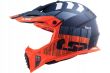 Kask motocyklowy LS2 MX437 Fast Evo XCODE Matt Orange Blue - 3