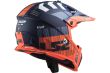 Kask motocyklowy LS2 MX437 Fast Evo XCODE Matt Orange Blue - 4