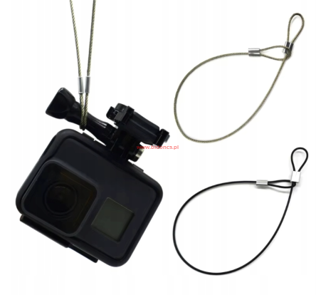 Linka zabezpieczająca 30 CM Stalowa dla kamer sportowych GOPRO
