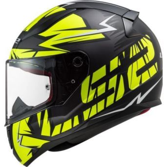 Kask motocyklowy Comfort LS2 FF353 Rapid Cromo Black H-V Yellow 