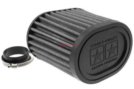 Filtr powietrza Stage6 Drag Race, 44 / 49mm, biały 