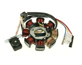 Alternator [stator] 139QMB/ QMA- wersja 1 [izolowane 2 zwoje, wtyczka 2 pin] 	