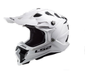 Kask motocyklowy Enduro Off Road LS2 MX700 Subverter Evo Solid White