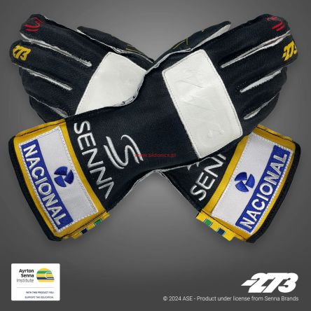 Rękawice Minus 273 kartingowe Ayrton SENNA Czarne