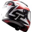 KASK LS2 FF353 RAPID GRID WHITE RED  - 2