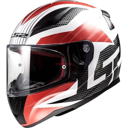KASK LS2 FF353 RAPID GRID WHITE RED 