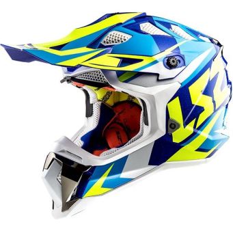 KASK LS2 MX470 SUBVERTER NIMBLE WHITE BLUE YEL