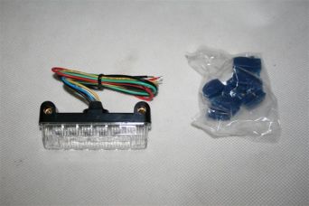 Lampa STR8 Mini LED z kierunkowskazami, biała, uniwersalna (E)